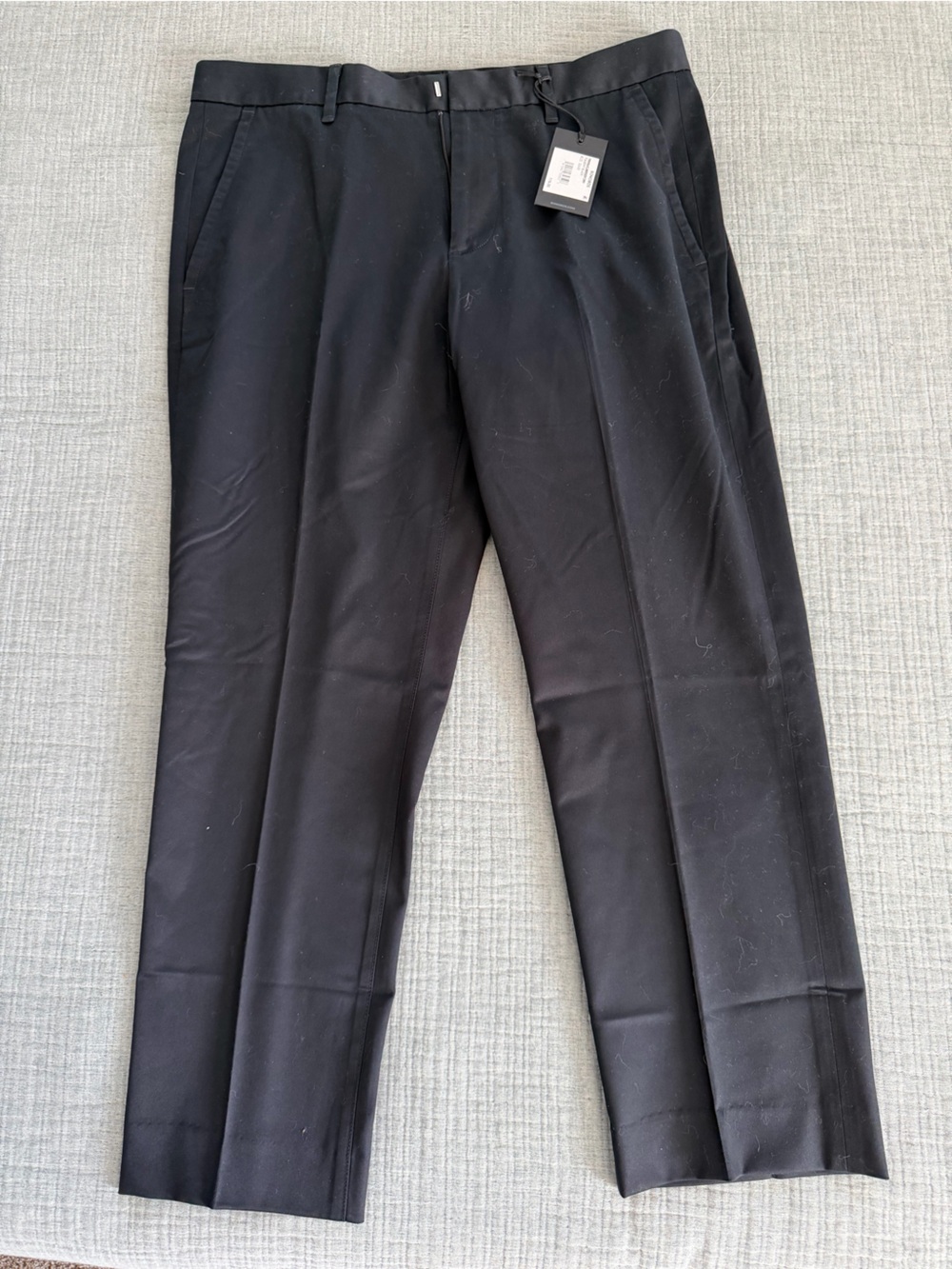 Bonobos Black Dress Pants with Front Crease